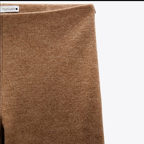ZARA WOOL PANTS LIMITED EDITION TAUPE BROWN - Picture 4 of 10